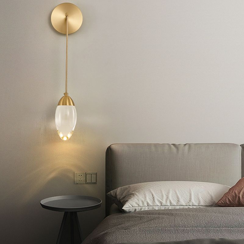 Post-Modern Wall Sconce Crystal LED Sconce Lighting for Bedroom
