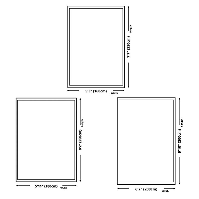 Beige Modern Carpet Polyester Color Block Carpet Non-Slip Backing Carpet for Living Room