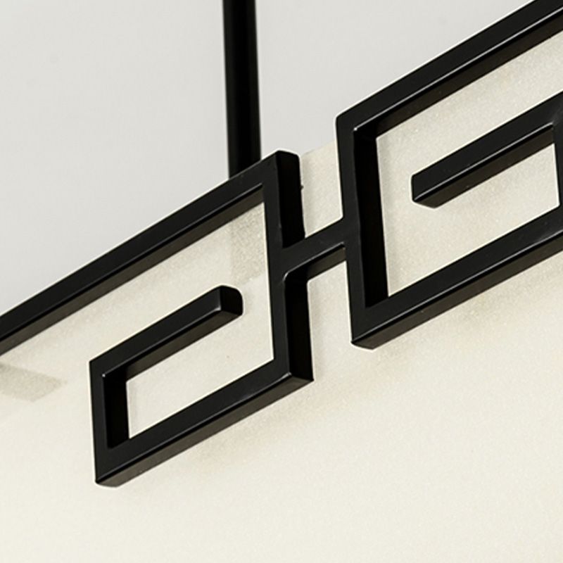 3/5 Hoofden Stof Plafondlamp Chinese Stijl Flush Mount Verlichtingsapparatuur voor Woonkamer