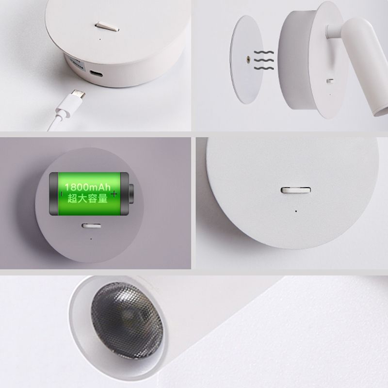 Modern Reading Wall Sconce 1-Light Metal Wall Mounted Lighting for Bedroom