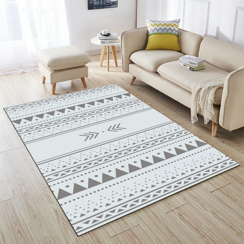 Bohemian Harlequin Print Carpet Polyester Indoor Rug Non-Slip Backing Area Carpet for Living Room