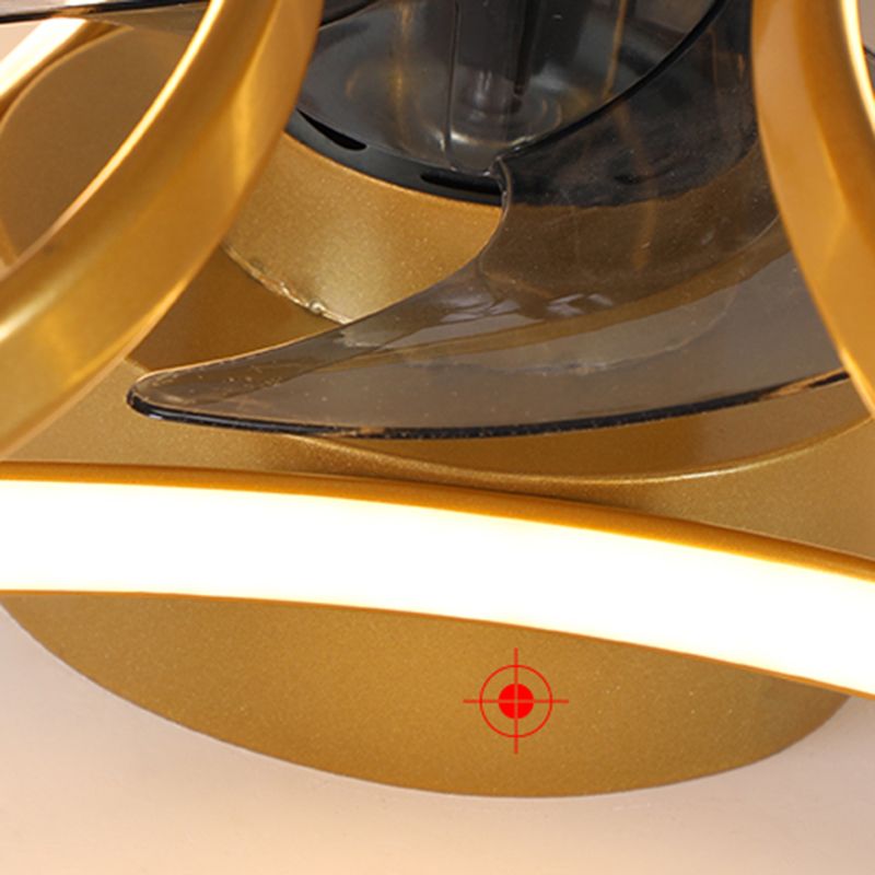 Ventola a led lineare contemporanea luce semplice lampadina a filo per soggiorno