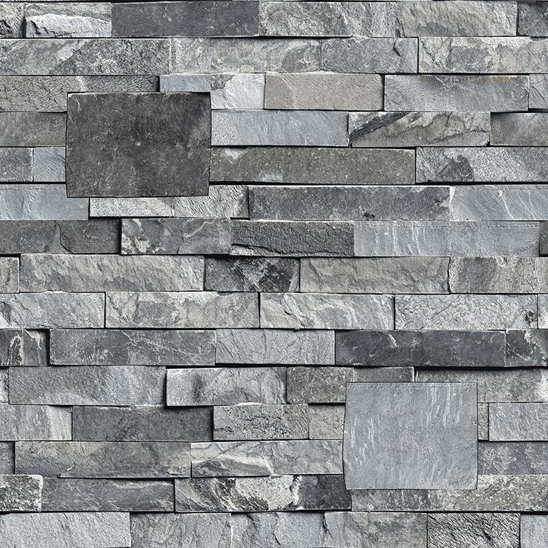 Steampunk Fake Brick Wallpaper Light Color Waterproofing Wall Covering for Restaurant