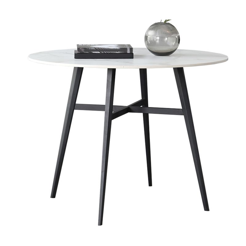 Contemporary Dining Furniture Set 1/2/3/5 Pcs Sintered Stone Dining Table and Chairs