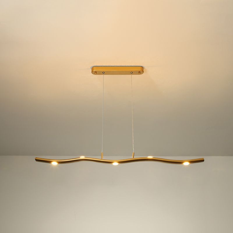 Contemporary Pendant Lights Linear Metal Island Light Fixtures