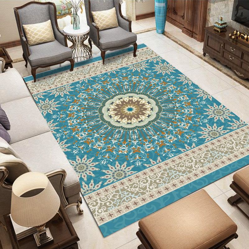 Tapis boho à chaux à chaux à chaux à chaux polyester le tapis lavable de machine non glissée pour animaux de compagnie pour animaux de compagnie pour décoration intérieure