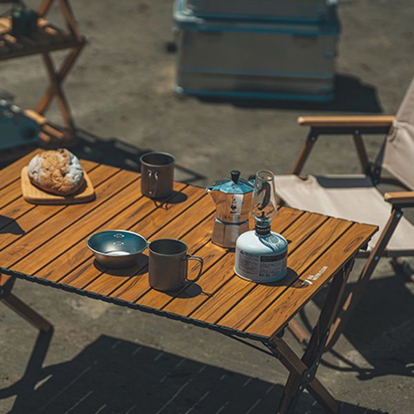 Modern Foldable Camping Table Set 1/3 Pieces Metal Dining Table Set for Outside
