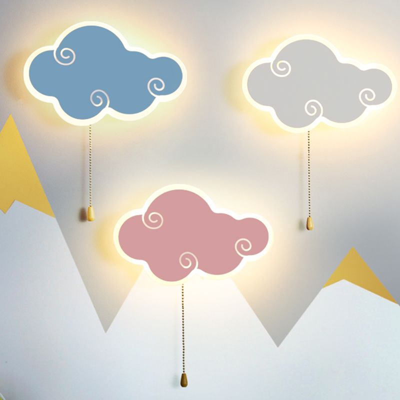 Accesorios de iluminación de la pared de la nube Metal de estilo moderno 1 Lámparas de pared de luz