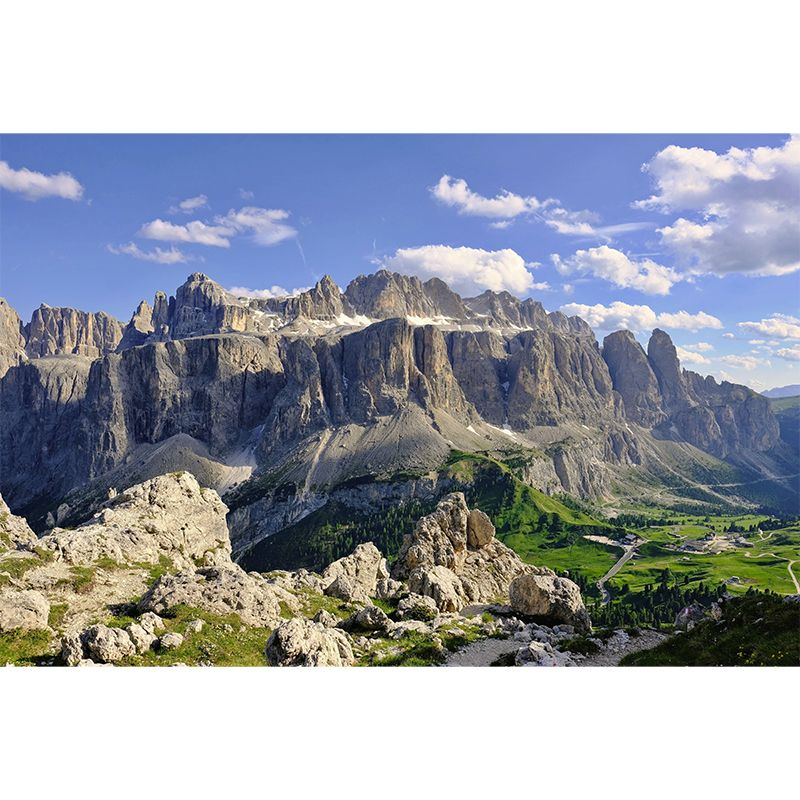 Tall Mountain Environment Friendly Mural Wall Covering for Living Room