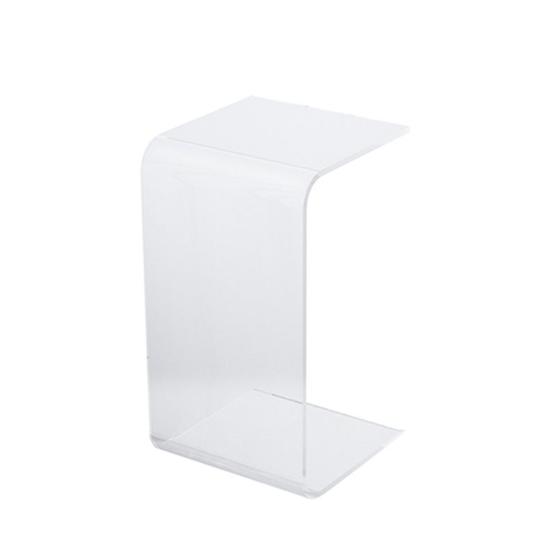 11" Wide Glam Side Table Acrylic Pedestal Accent Side Table for Bedroom