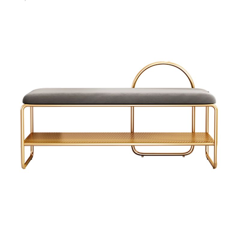 12.6" Wide Modern Seating Bench Rectangle Upholstered Entryway Bench