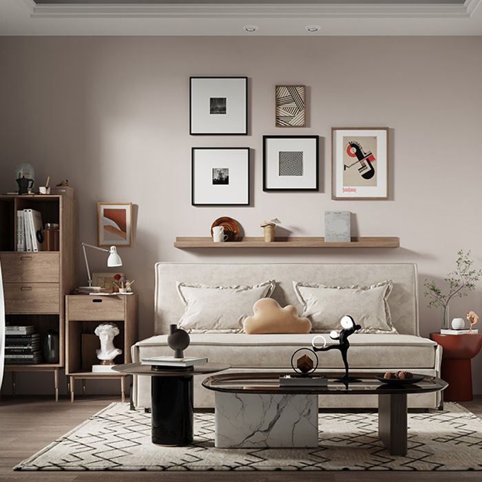 Pillow Included Sofa Futon Armless Foldable Cushion Back Sofa Bed