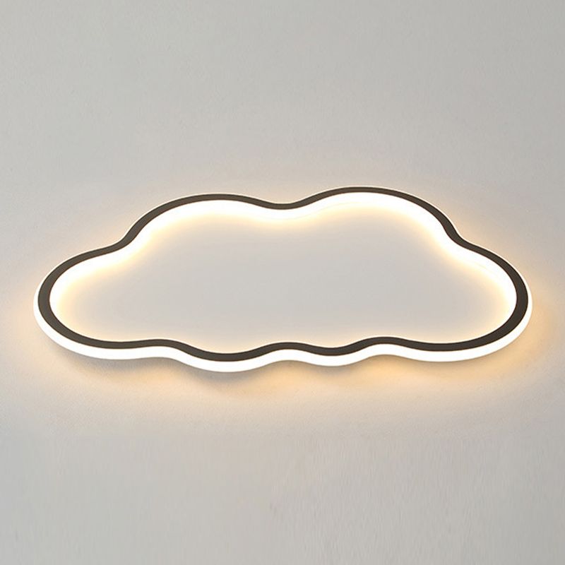 Plafoniera da incasso a forma di nuvola in metallo LED vicino alla lampada da soffitto per camera da letto