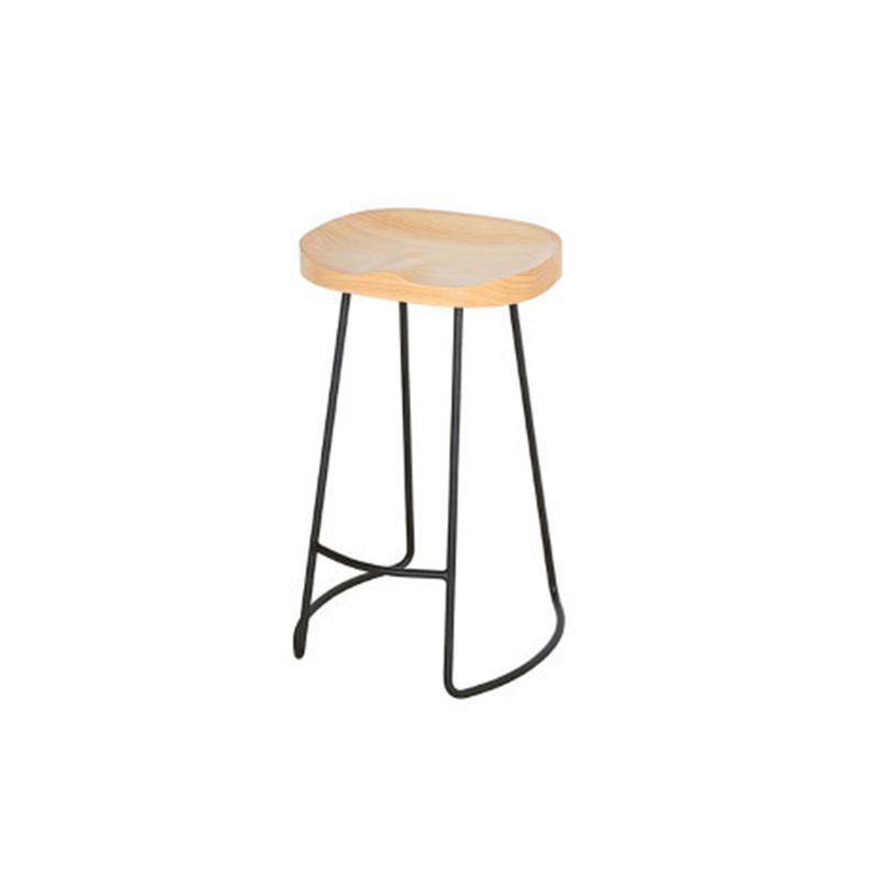 Wood Rectangle Bar Table with High Metal Stools Industrial 1/2/7 Pieces Bar Table Set