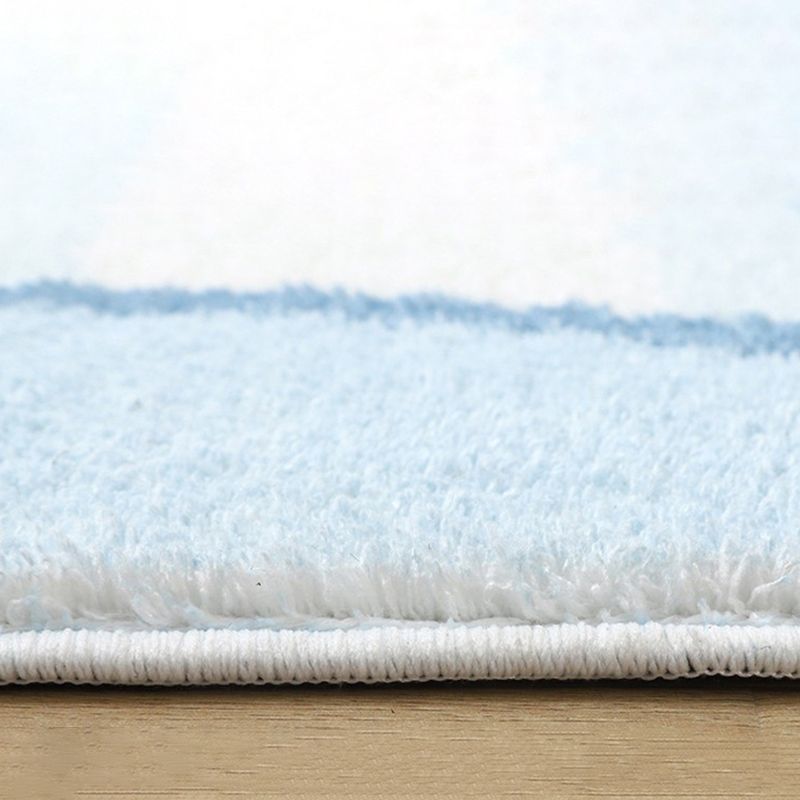 Green Modern Carpet Polyester Graphic Area Carpet Washable Carpet for Home Decor