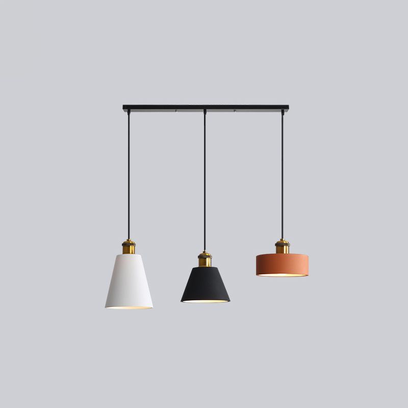 Moderne hanglamp geometrische hanger licht metaalhanglicht in meerdere kleur