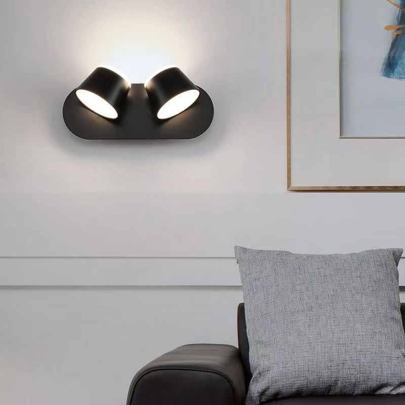 Modern Style Wall Mount Light LED Wall Sconce Light with Plastic for Living Room