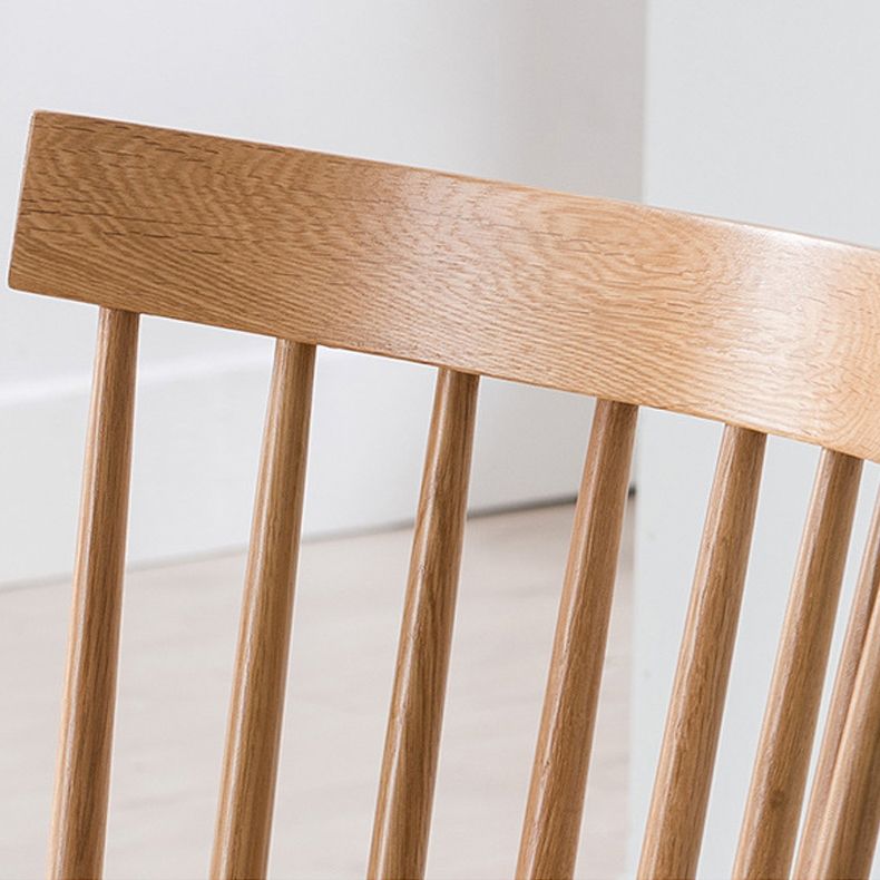 Eigentijdse Windsor rug armloze zijstoelen houten zijkant eetstoelen voor thuis