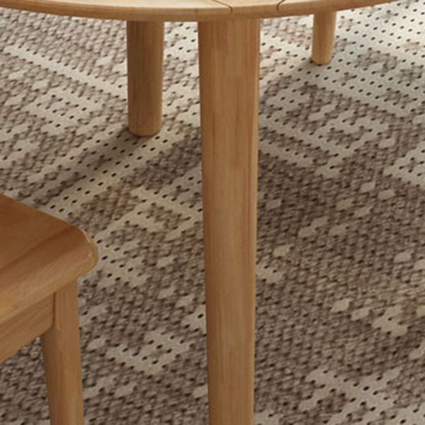 Rubberwood Dining Table Drop-Leaf Dinner Table for Dining Room