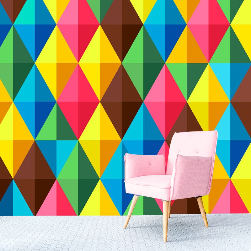 Chromatic Geometry Photography Wallpaper Drawing Room Wall Mural