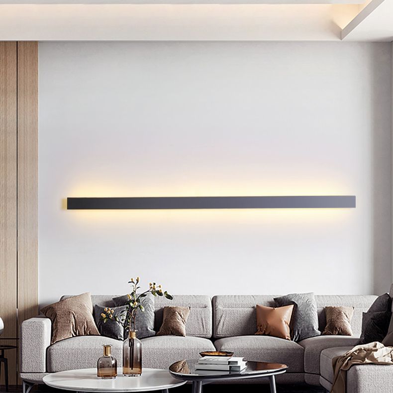 Moderna Minimalista Estilo Lineal Plan de apliques de luz Light Iron 1