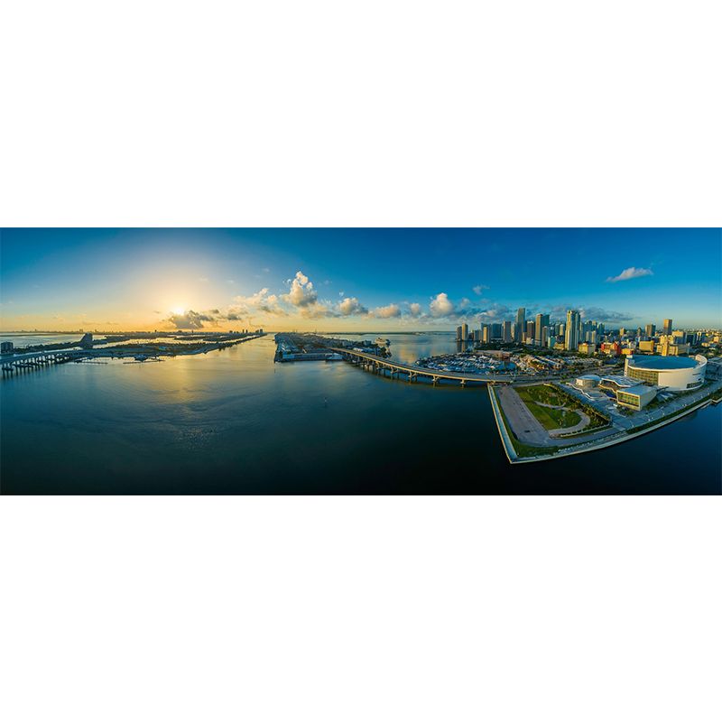 Cityscapes Pattern Mildew Wall Mural Photography Horizontalt for Living Room