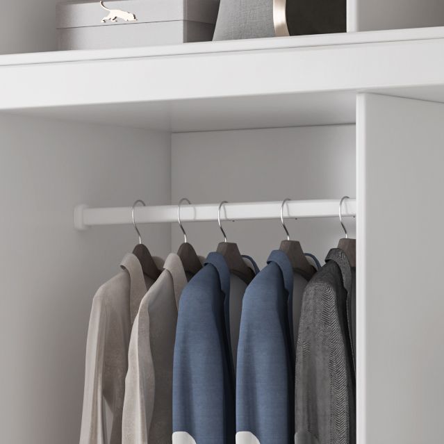 Manufactured Wooden Kids Closet Bedroom Hanging Clothes Rack with Sliding Door