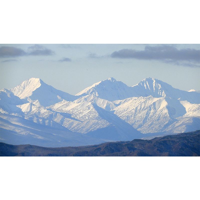 Magnificent Mountain View Mural Wallpaper Mildew Resistant for Living Room Decor