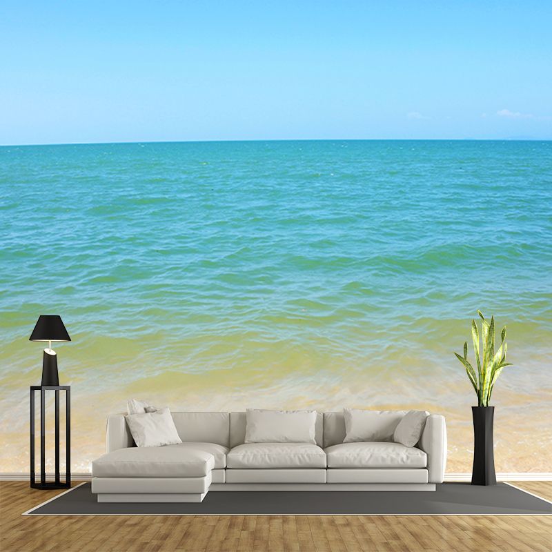 Sea Beach View Wall Covering for Living Room, Customized Size Available
