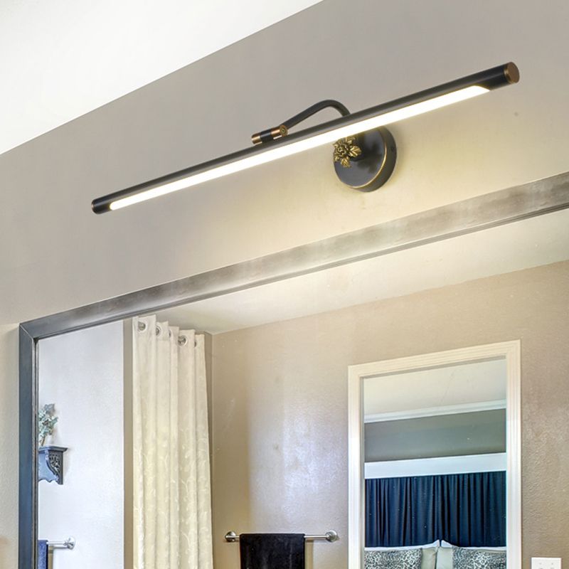 Adjustable Tube Bath Vanity Mirror Light Vintage Metal LED Wall Mount Light Fixture