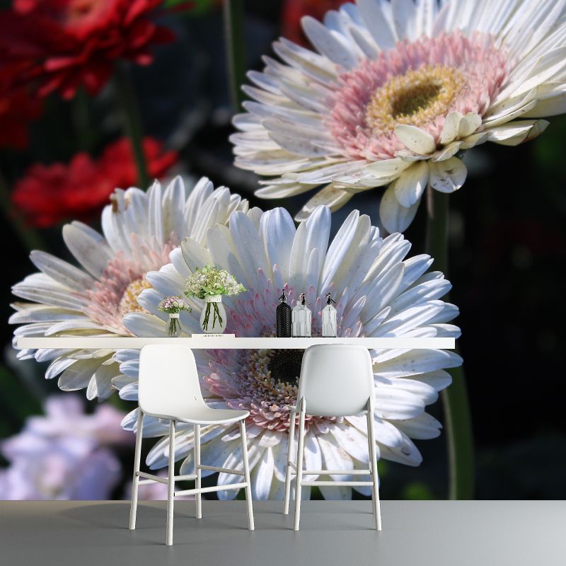 Beautiful Chrysanthemum Flowers Wall Decor for Bedroom Living Room,Custom Size Available