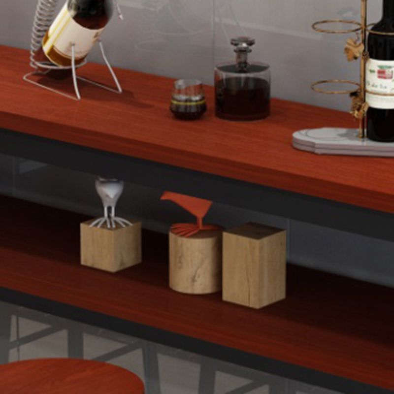 Modern Rectangle Wood Counter Table 3/5 Pieces Bar Table Set for Cafe