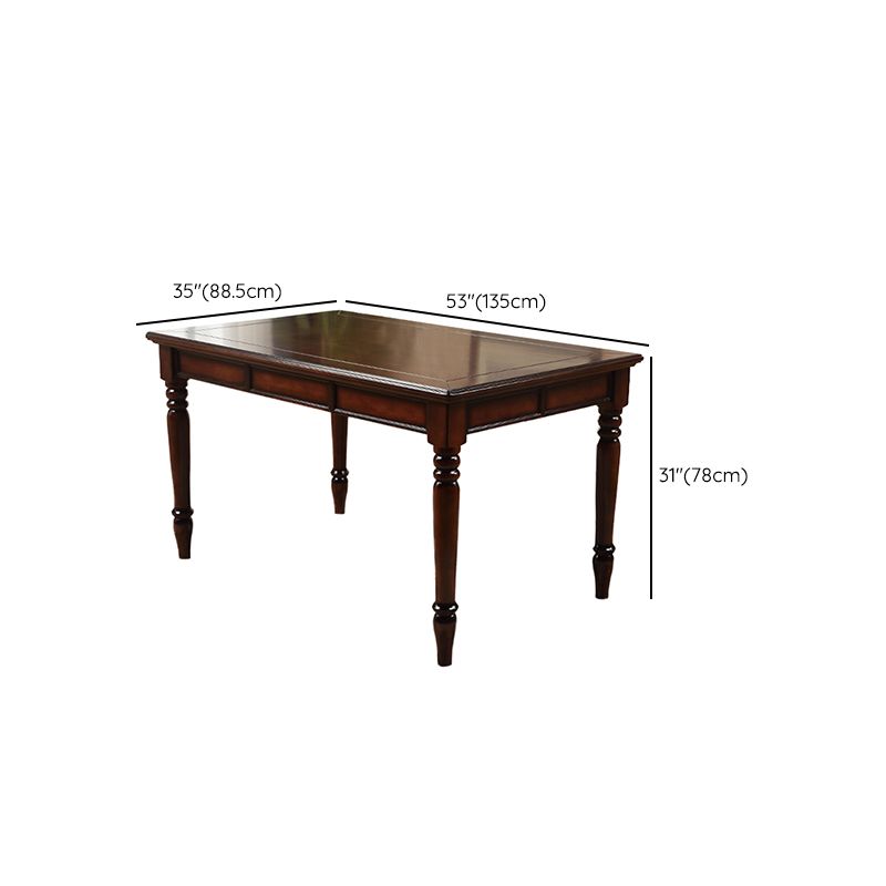 7 Piece Dining Room Chair and Table Set Solid Wood Dining Room Set