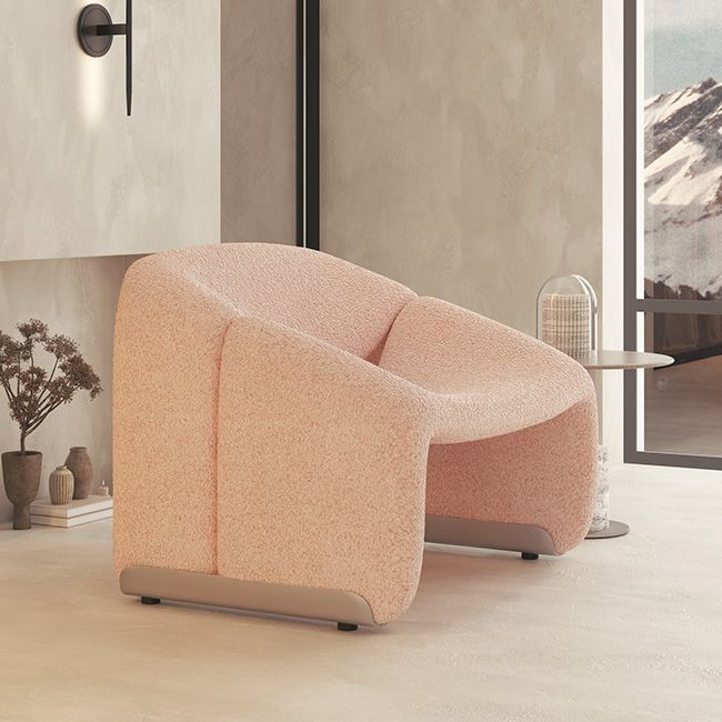 Contemporary Sled Side Chair Solid Color Bedroom Lounge Chair