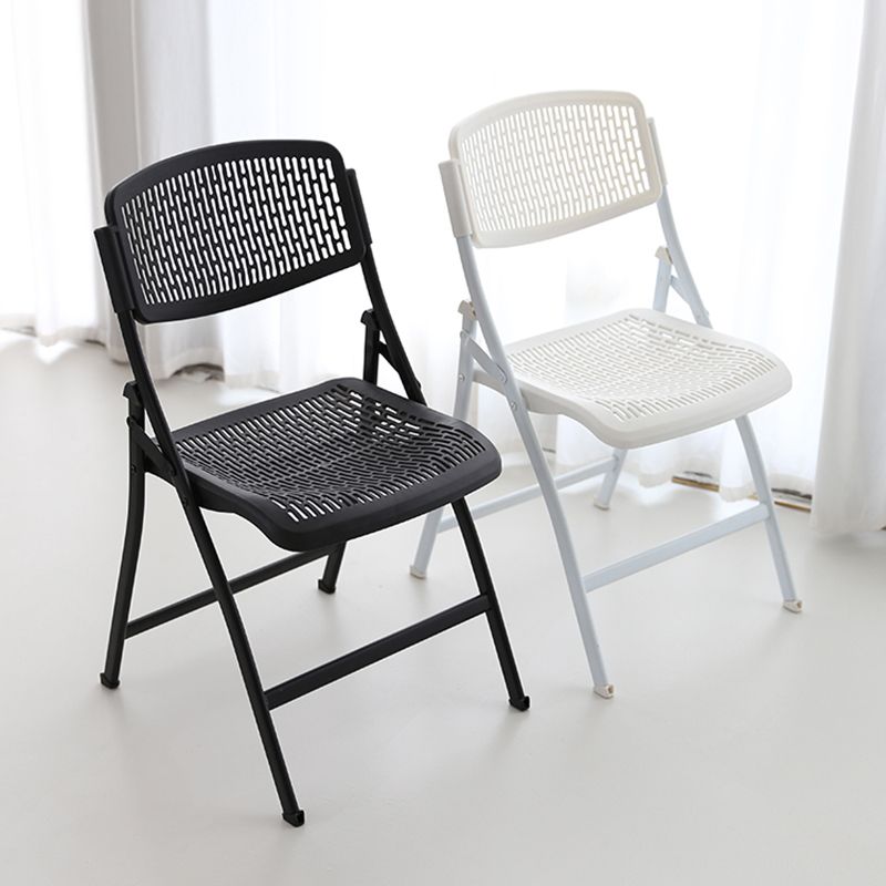 Sillas de comedor de estilo moderno, silla lateral sin brazos con respaldo abierto y patas de metal para cocina