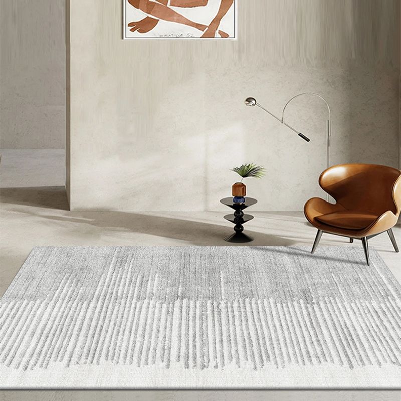 Grijs modern tapijt geometrisch patroon polyester gebied tapijt niet-slip achterste tapijt voor woonkamer