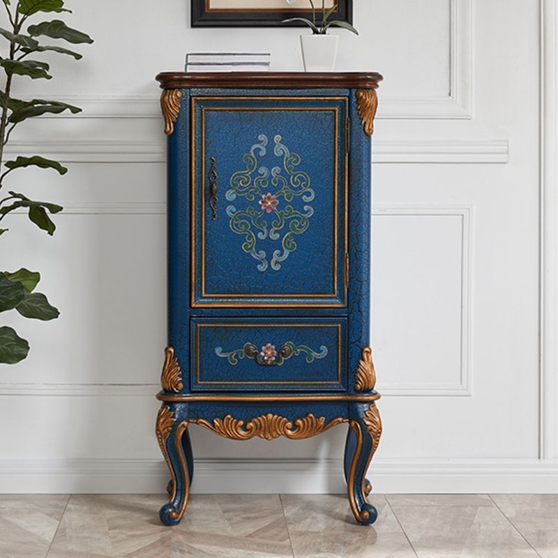 47.24"Tall 1- Door Wooden Cabinet,1- Drawer Rectangle Accent Cabinet