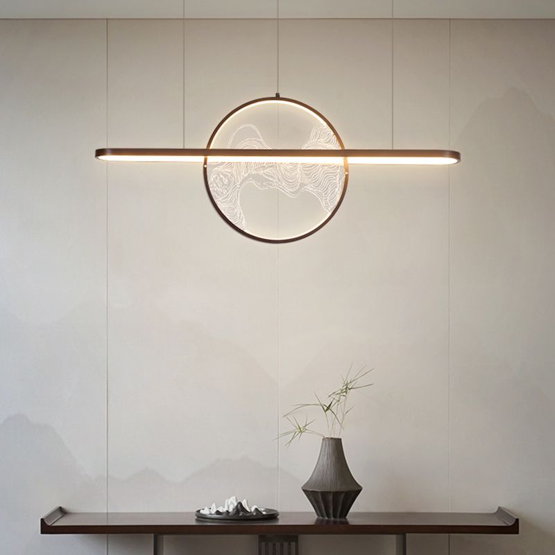 Modern Geometric Pendant Lighting Metal 2-Light Island Pendant Lights