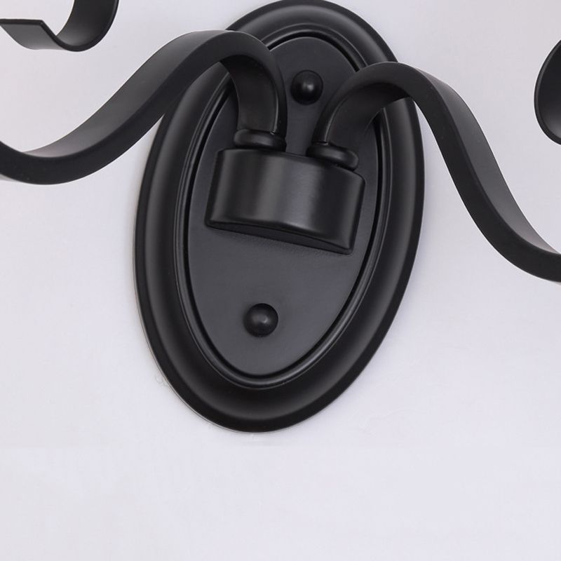 Crystal Geometric Shape Wall Light Modern Style 1/2 Light Wall Light Sconce in Black