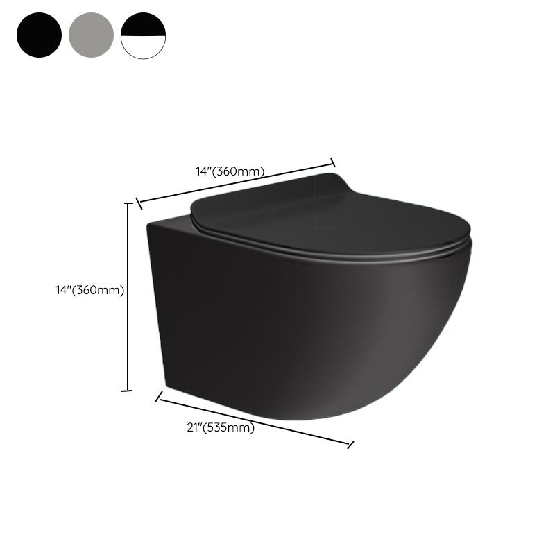 Contemporary Wall Hung Flush Toilet Ceramic Urine Toilet for Bathroom