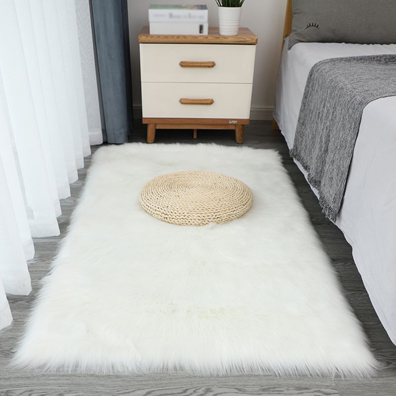 Comfort Simple Area Rug Shag Plain Indoor Carpet Polypropylene Washable Rug for Home Decoration