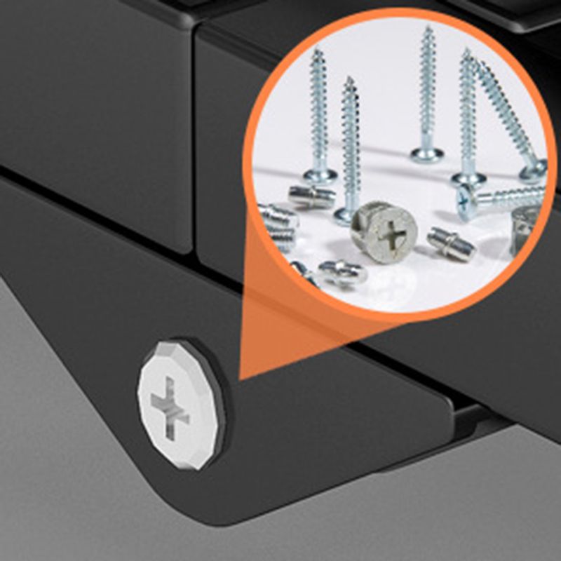 Metal Standard Bookcase Industrial Style Shelf for Home Office