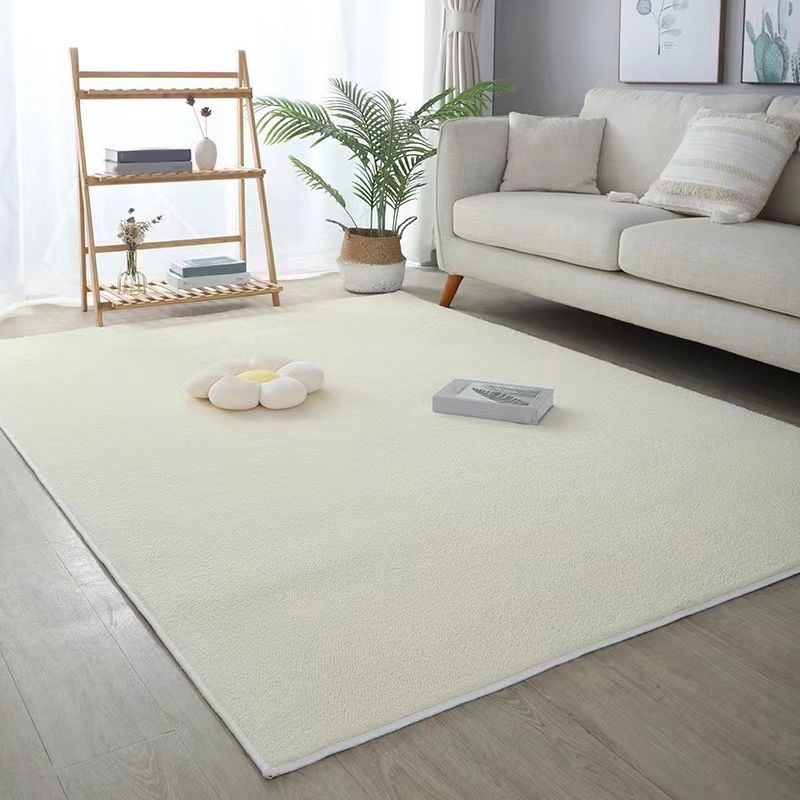 Tapis décontracté vert en Polyester, couleur Pure, pour l'intérieur, lavable, pour la décoration de la maison