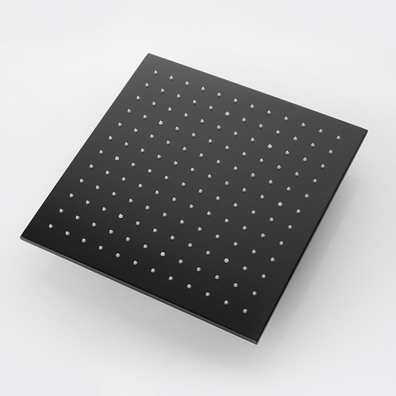 Modern Shower Faucet Adjustable Water Flow Rain Shower Head Shower System in Black