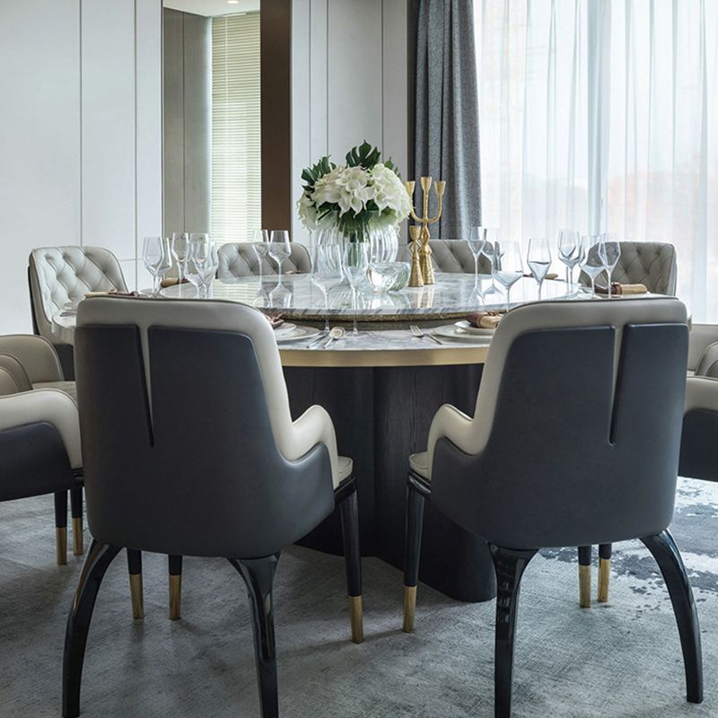 Modern Style Parsons Chair Home Solid Wood Legs Dining Arm Chair