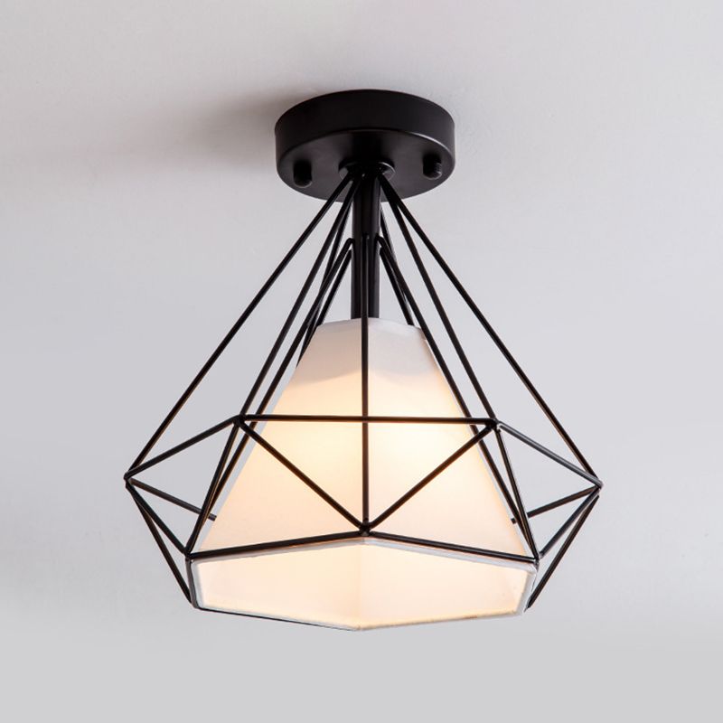 Moderne sternförmige Deckenleuchte im industriellen Stil, Stoff-Lampenschirm, Deckenleuchte für Wohnzimmer, Schlafzimmer