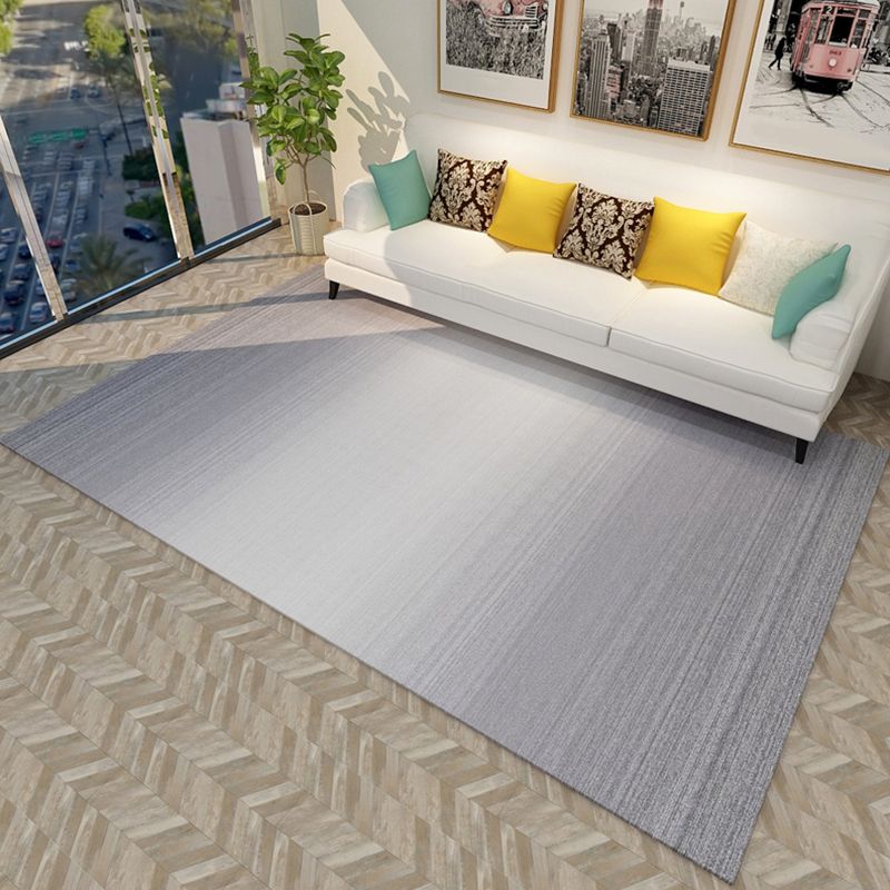 Pastel Ombre Area Rug Polypropylene Minimalist Rug Anti-Slip Backing Pet Friendly Carpet for Living Room