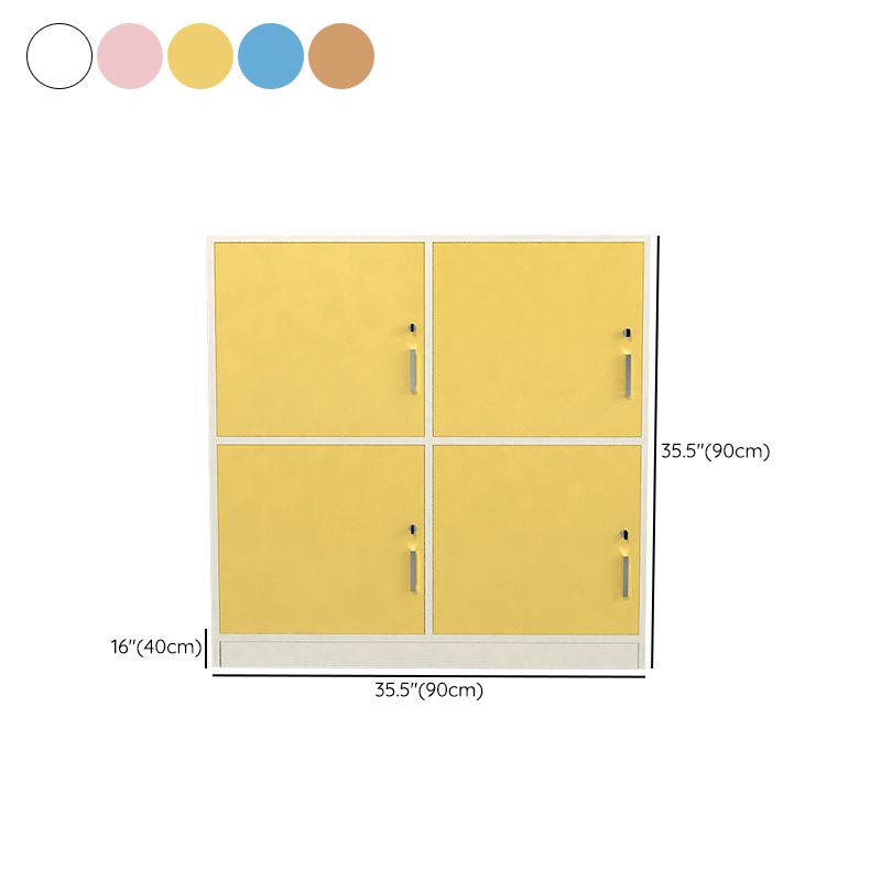 Manufactured Wood Matte Finish Cabinet Modern Storage Cabinet with Hinged Doors