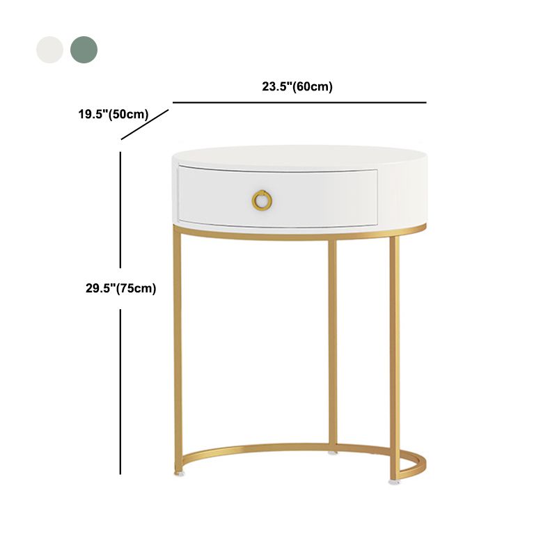 White/Green Makeup Vanity Dressing Table With Drawer 19.68" W x 29.52" H