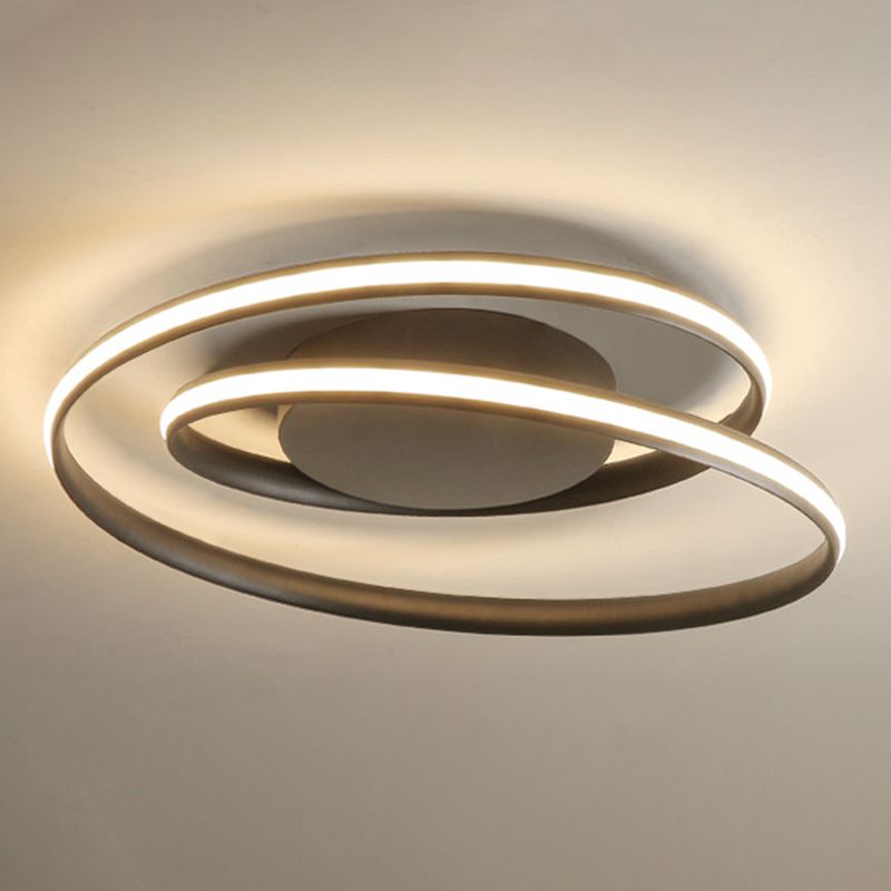 Aluminiumlegierung Nordische Kreise Deckenleuchte Minimalistische Leitung Design Wohnzimmer Flush-Berg-Beleuchtung